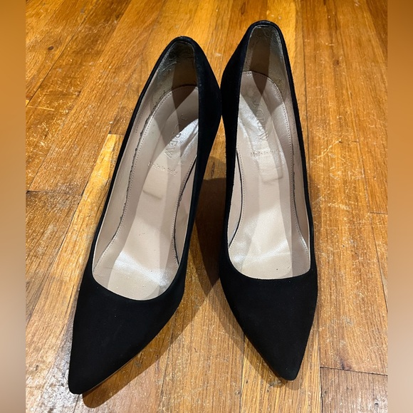 J Crew Elsie Elegant Black Suede Women's Pumps - Picture 2 of 8